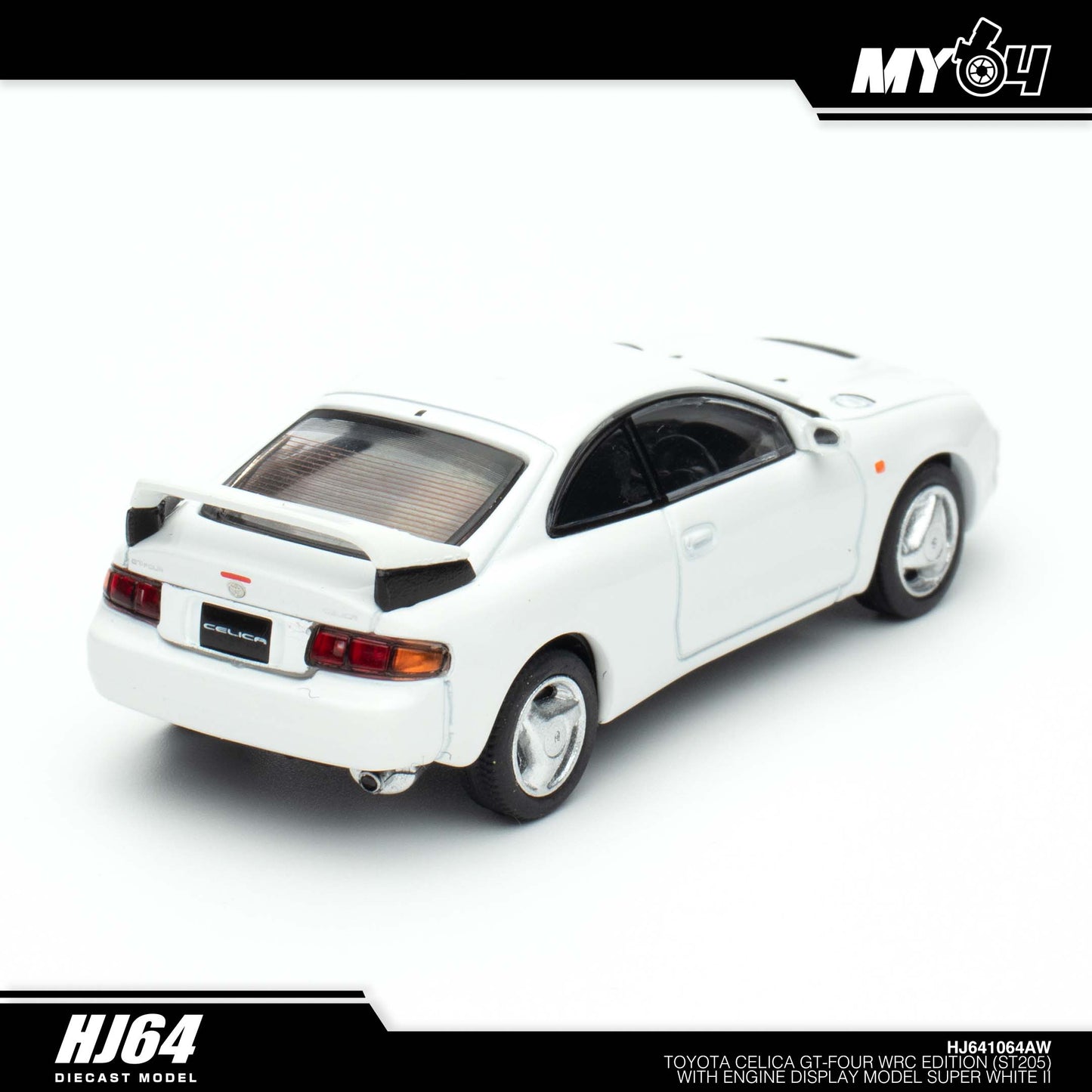 [Hobby Japan] Toyota Celica GT-Four WRC Edition (ST205) with Engine Display Model - Super White II