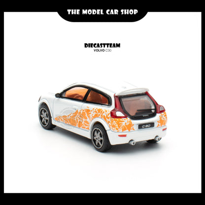 (UNSEAL UNIT) [DCT] Volvo C30 - White with Orange Decal