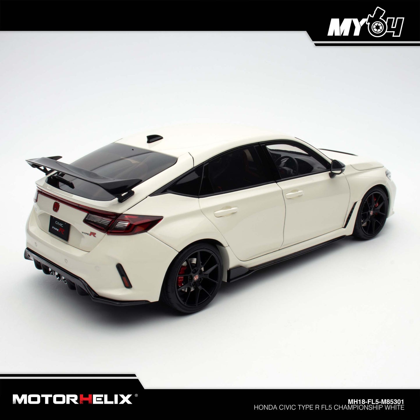 [Motorhelix] 1:18 Honda Civic Type R FL5 - Championship White