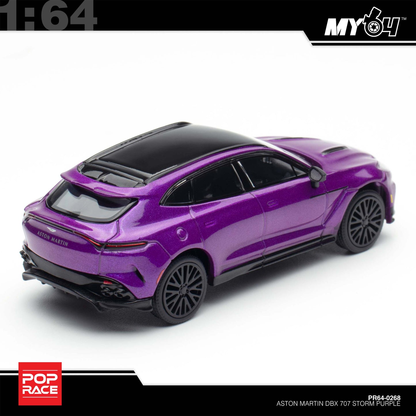 (UNSEAL UNIT) [Pop Race] 1:64 Aston Martin DBX 707 - Storm Purple