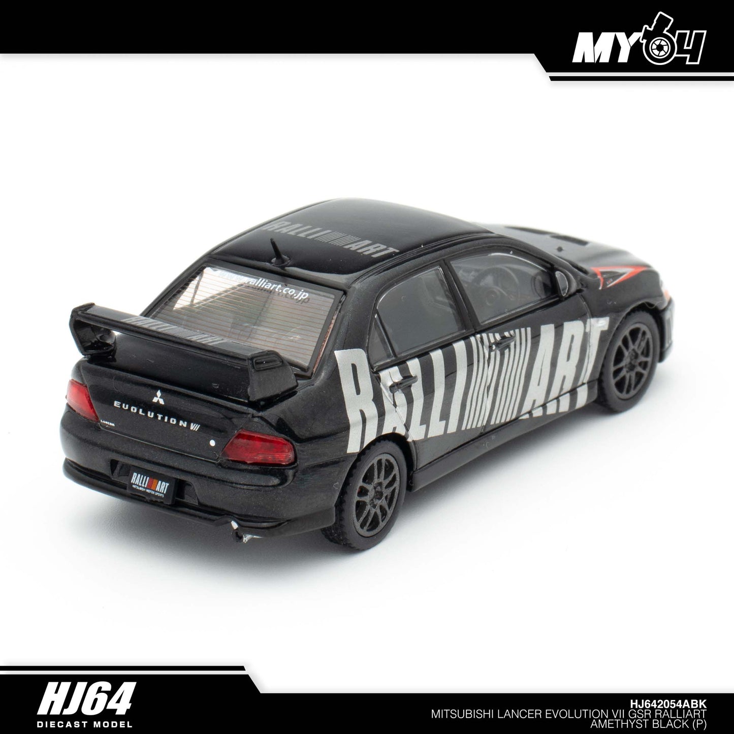 (UNSEAL UNIT) [Hobby Japan] Mitsubishi Lancer Evolution 7 GSR RALLIART - Amethyst Black Pearl