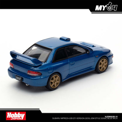 (UNSEAL UNIT) [Hobby Japan] Subaru Impreza-22B STi Version (GC8) JDM Style - Sonic Blue Mica