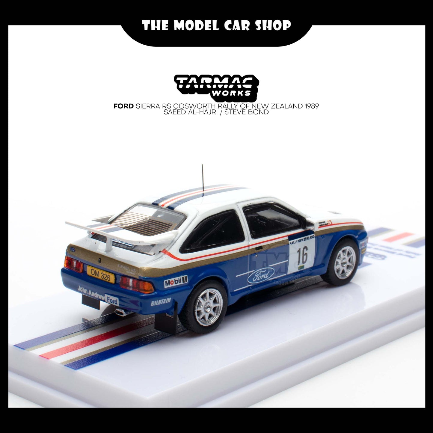 [Tarmac Works] Ford Sierra RS Cosworth Rally of New Zealand 1989 Saeed Al-Hajri / Steve Bond