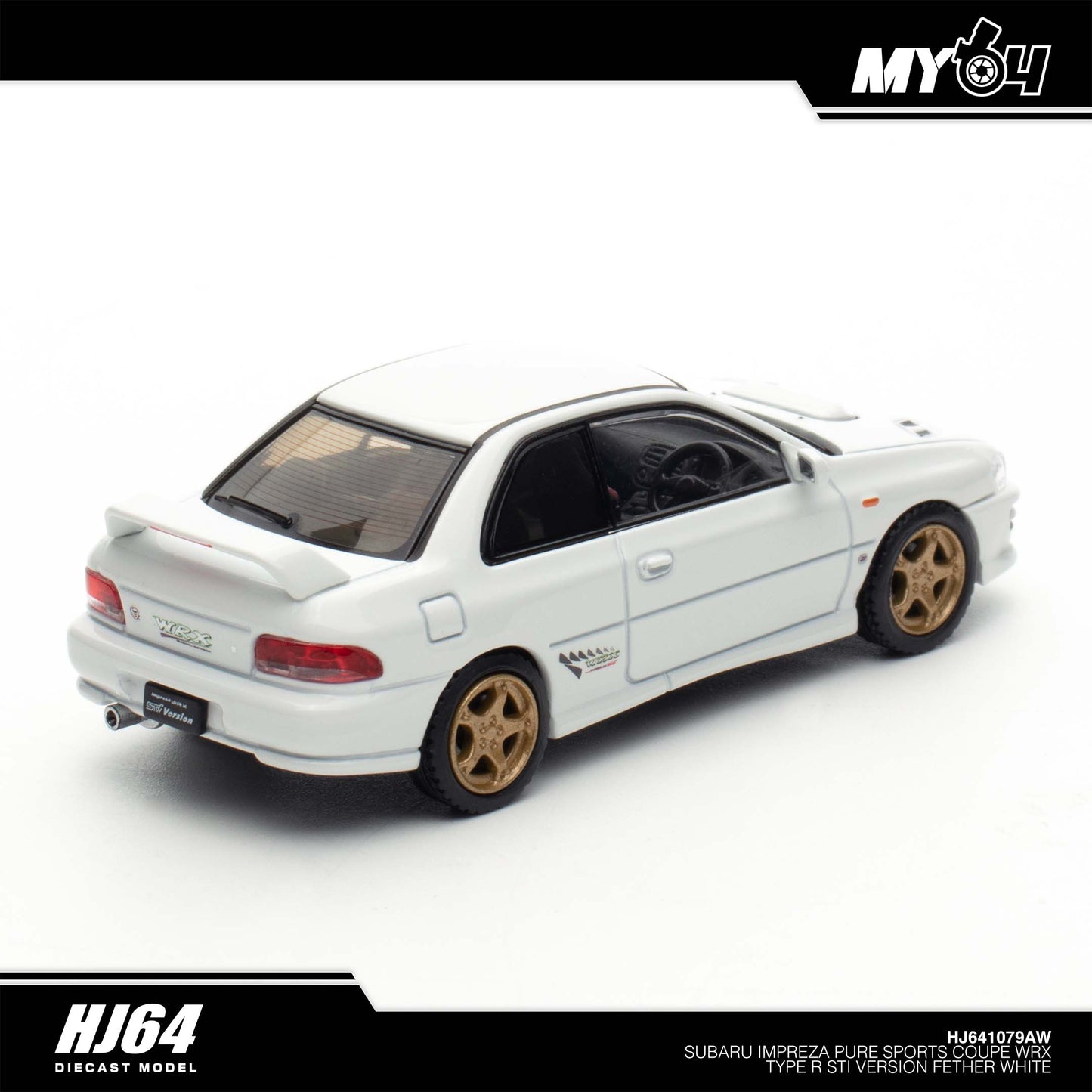 [Hobby Japan] Subaru Impreza Pure Sports Coupe WRX Type R STi Version - Fether White
