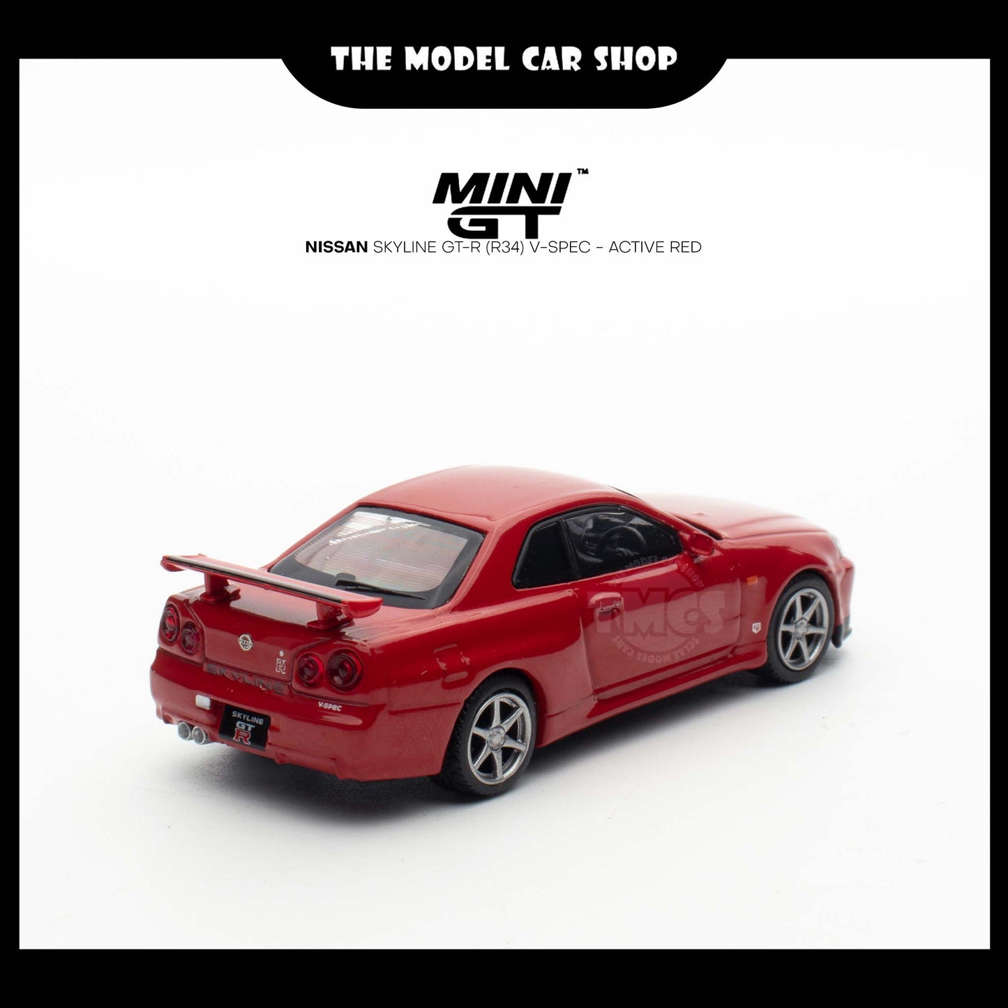 [MINI GT] Nissan Skyline GT-R (R34) V-Spec - Active Red