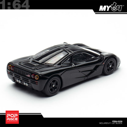 (UNSEAL UNIT) [Pop Race] 1:64 Mclaren F1 - Jet Black