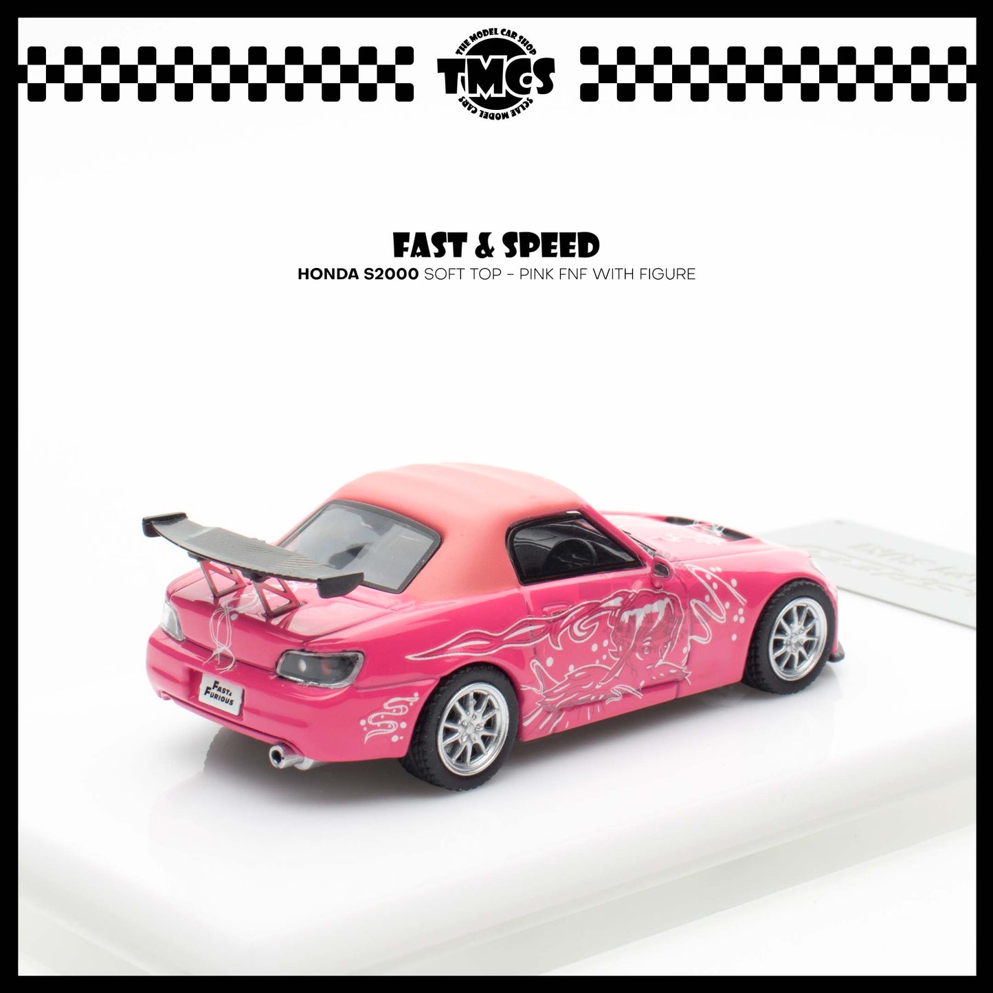 [Fast Speed] Honda S2000 Soft Top - Pink FNF With Figure