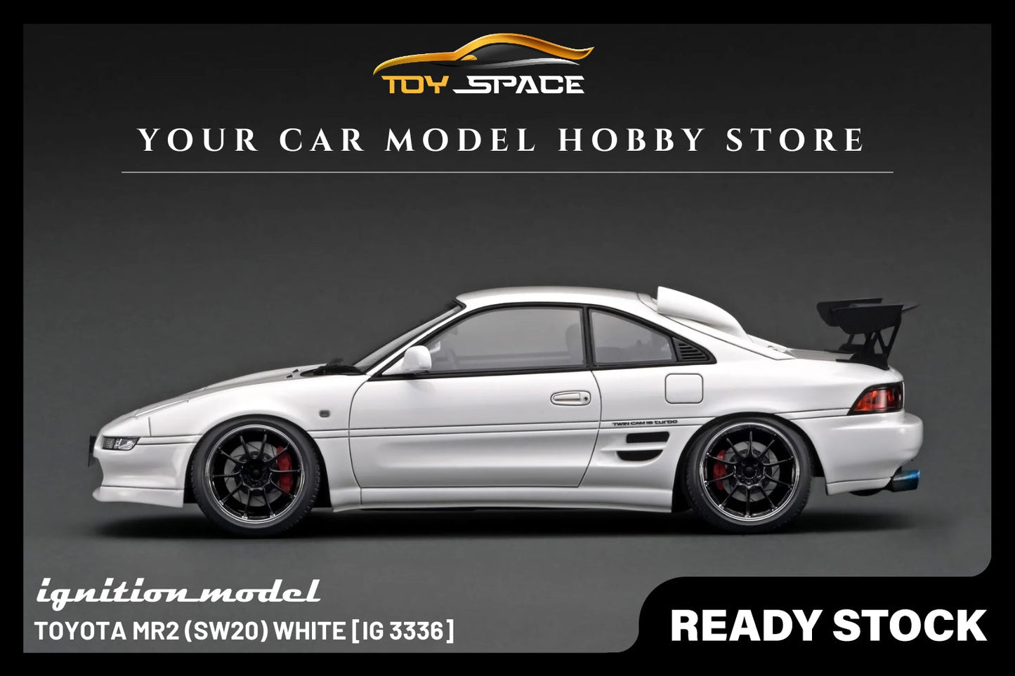 [IGNITION MODEL] 1/18 Toyota MR2 (SW20) White [IG3336] - Toy Space Diecast Online Store Singapore