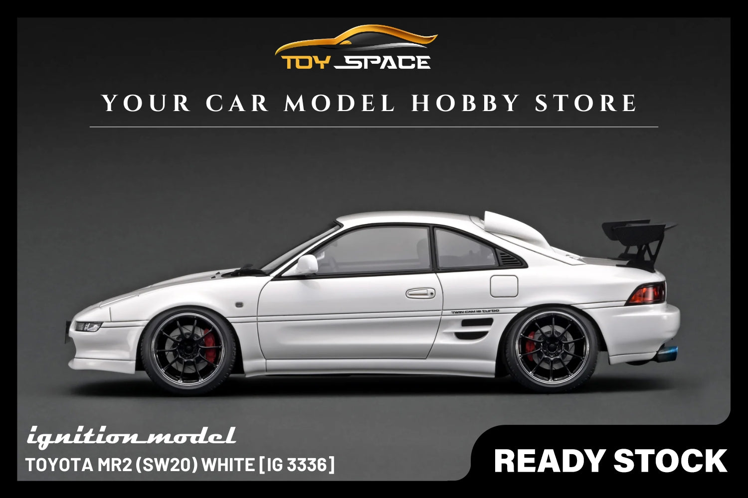 [IGNITION MODEL] 1/18 Toyota MR2 (SW20) White [IG3336] - Toy Space Diecast Online Store Singapore