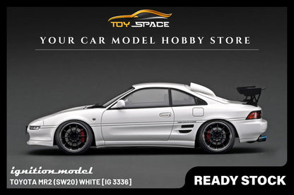 [IGNITION MODEL] 1/18 Toyota MR2 (SW20) White [IG3336] - Toy Space Diecast Online Store Singapore