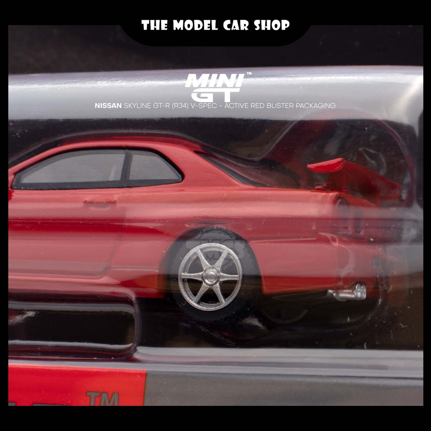 [MINI GT] Nissan Skyline GT-R (R34) V-Spec - Active Red