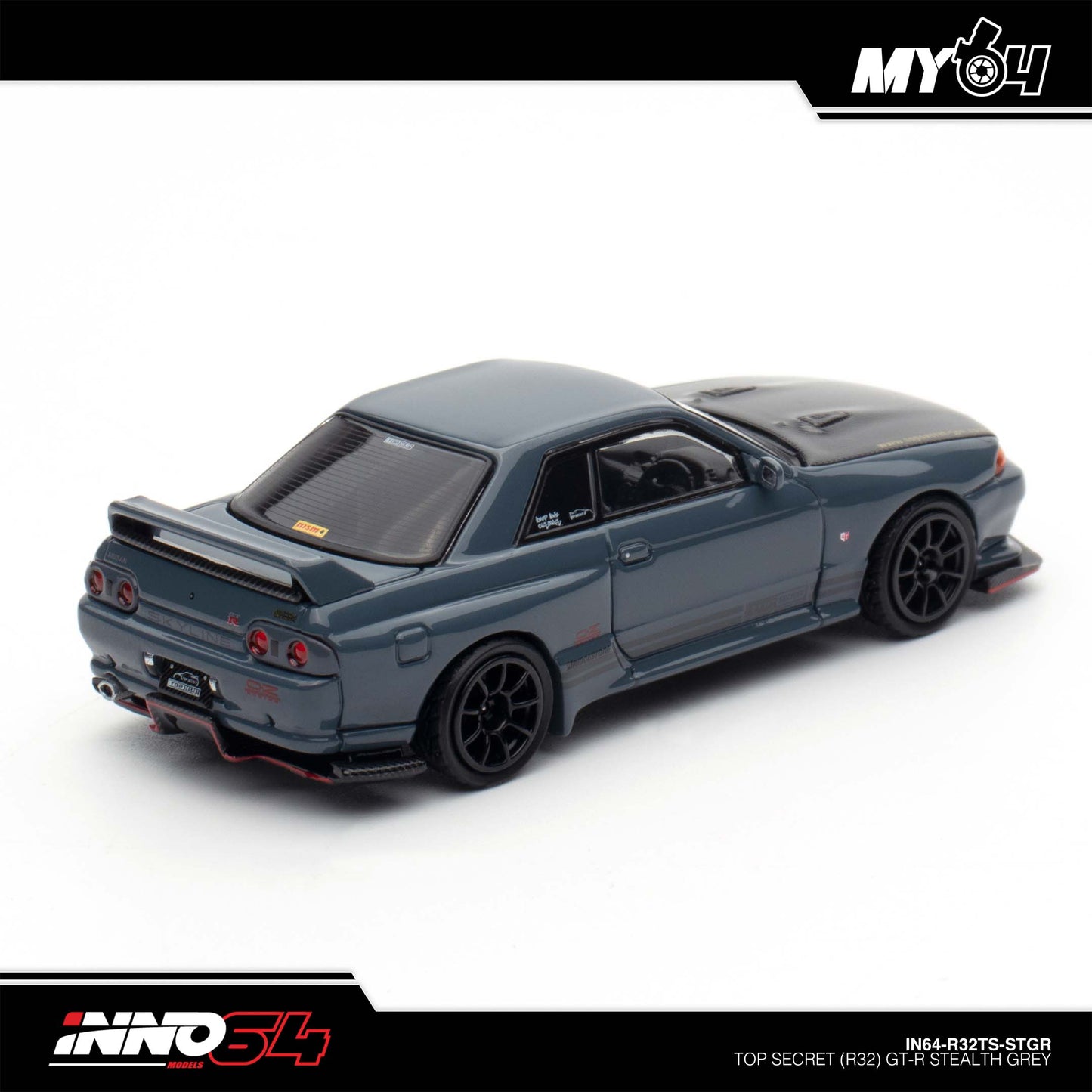 [INNO64] 1:64 Top Secret Nissan Skyline R32 GT-R - Stealth Grey