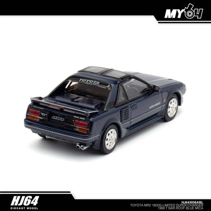 [Hobby Japan] Toyota MR2 1600G - Limited Super Charger 1988 T Bar Roof - Blue Mica