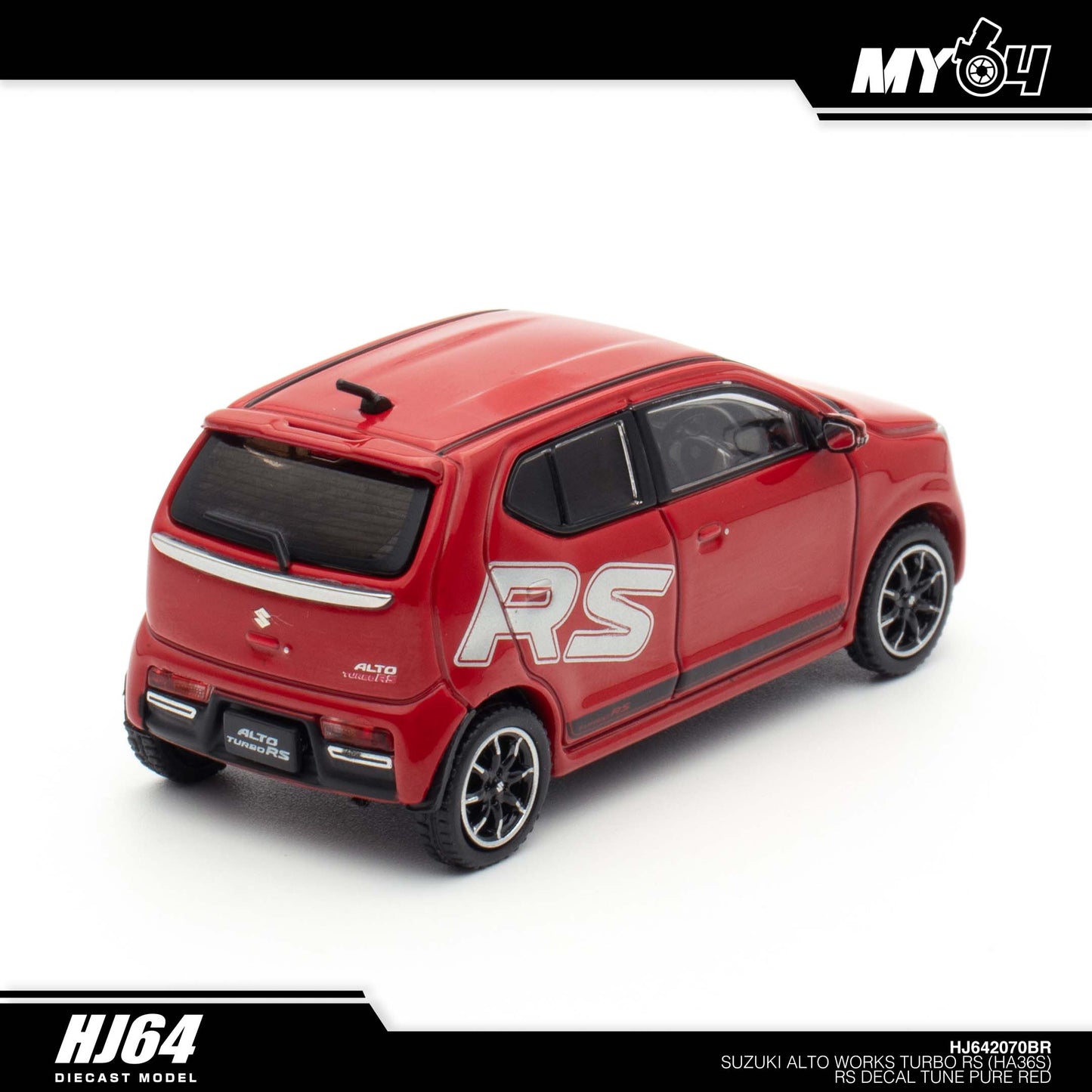 [Hobby Japan] Suzuki Alto Turbo RS (HA36S) RS Decal Tune - Pure Red