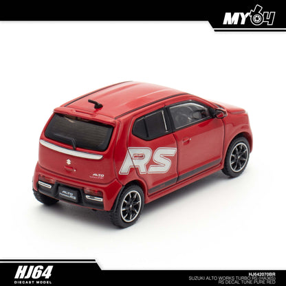 [Hobby Japan] Suzuki Alto Turbo RS (HA36S) RS Decal Tune - Pure Red