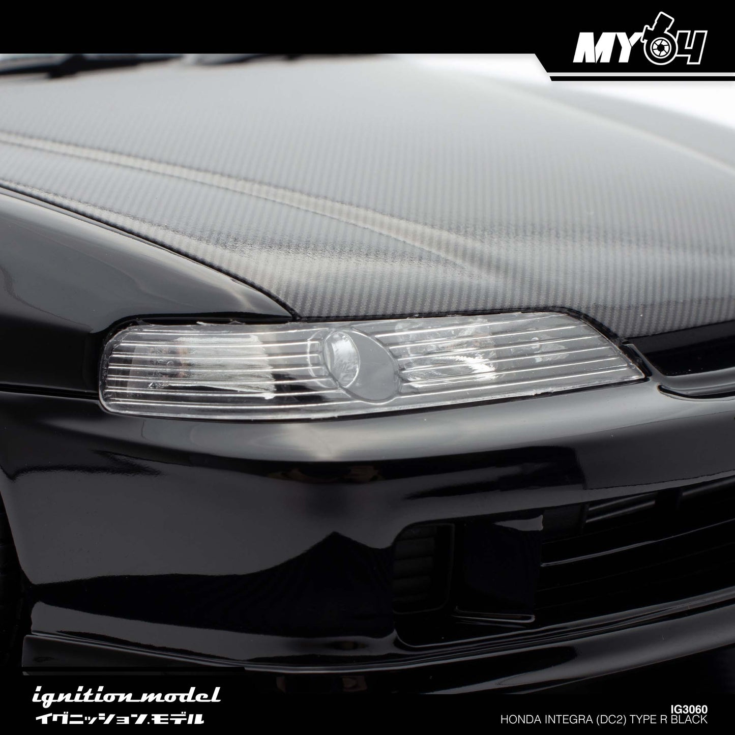 [Ignition Model] 1:18 Honda Integra (DC2) Type R - Black
