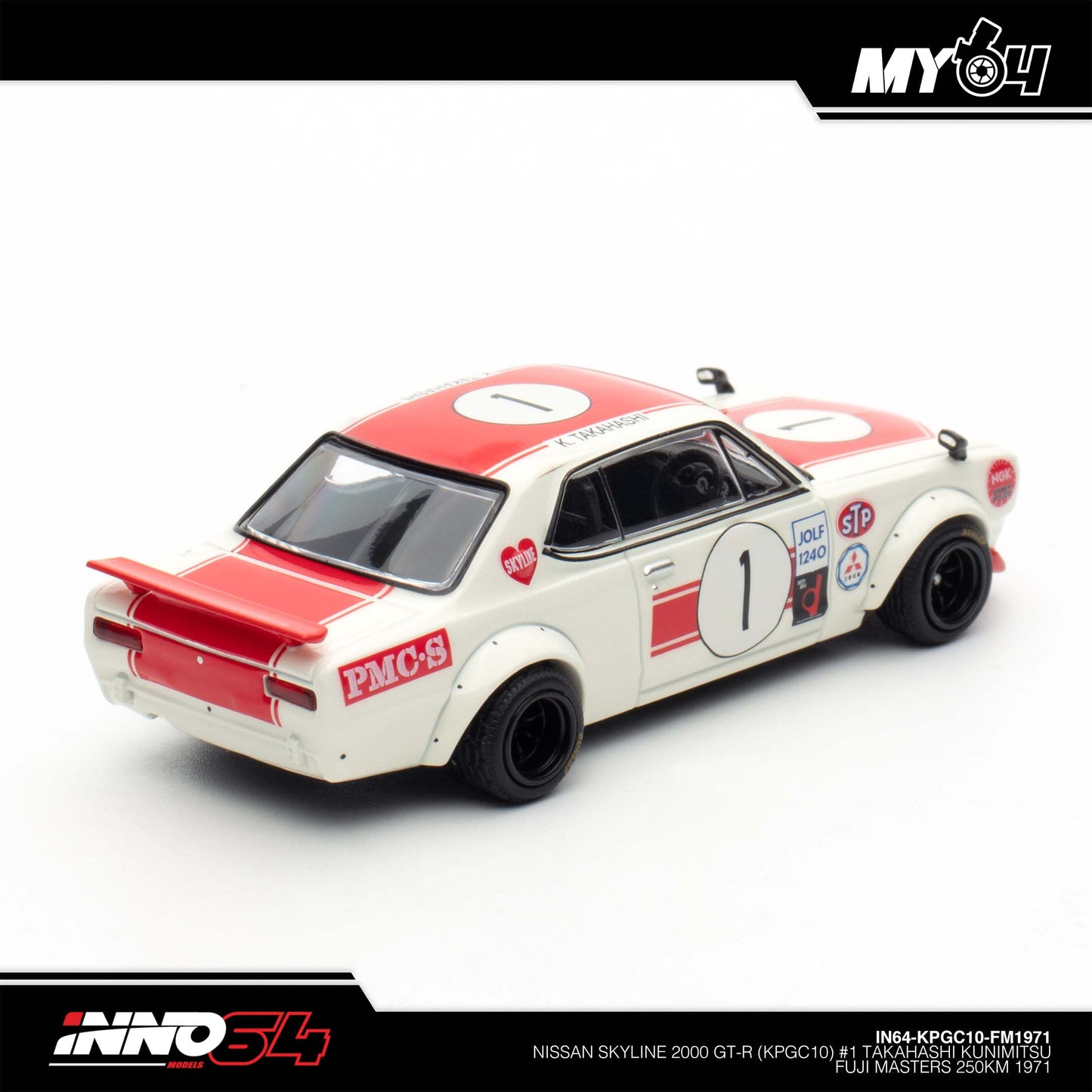 [INNO64] Nissan Skyline 2000 GT-R KPGC10 #1 Takahashi Kunimitsu Fuji Masters 250km 1971