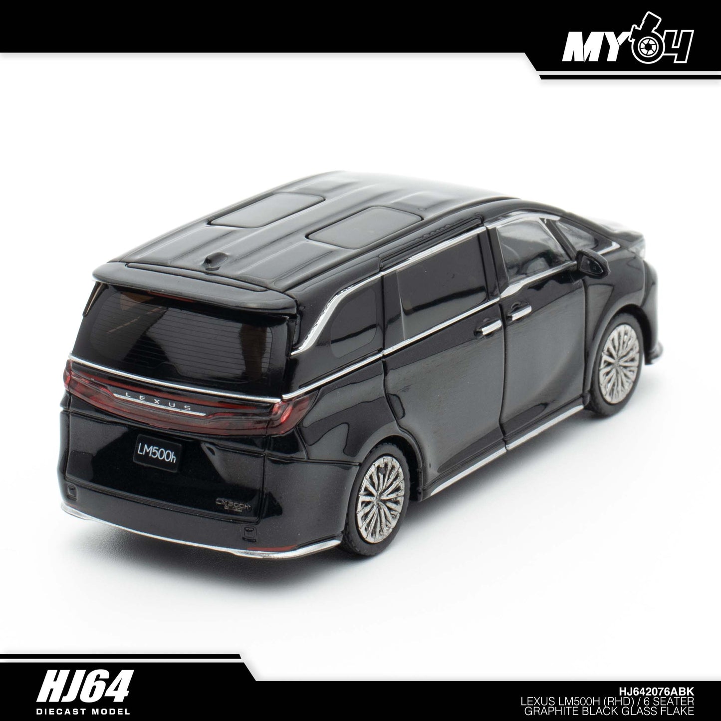 [Hobby Japan] Lexus LM500h (RHD) /6 Seater - Graphite Black Glass Flake