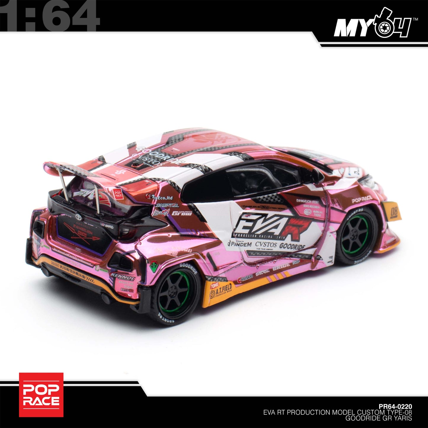 [Pop Race] 1:64 Eva RT Production Model Custom Type-08 Goodride GR Yaris