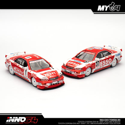 (UNSEAL UNIT) [INNO64] Toyota Corona EXIV #1 "ZENT" JTCC 1995 M.SEKIYA Toyota Corona EXIV #37 "ESSO" JTCC 1995 M.KRUMM Box Set Collection