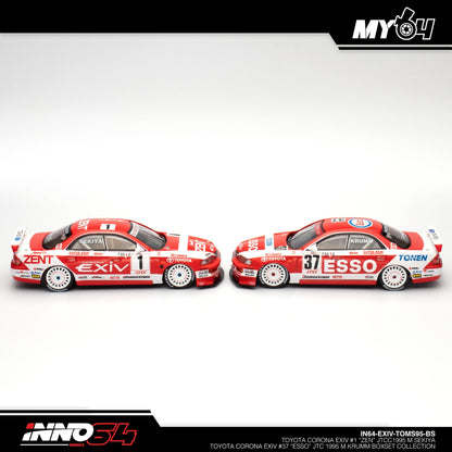(UNSEAL UNIT) [INNO64] Toyota Corona EXIV #1 "ZENT" JTCC 1995 M.SEKIYA Toyota Corona EXIV #37 "ESSO" JTCC 1995 M.KRUMM Box Set Collection