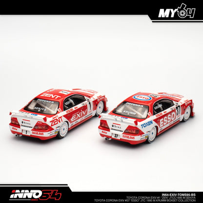 (UNSEAL UNIT) [INNO64] Toyota Corona EXIV #1 "ZENT" JTCC 1995 M.SEKIYA Toyota Corona EXIV #37 "ESSO" JTCC 1995 M.KRUMM Box Set Collection