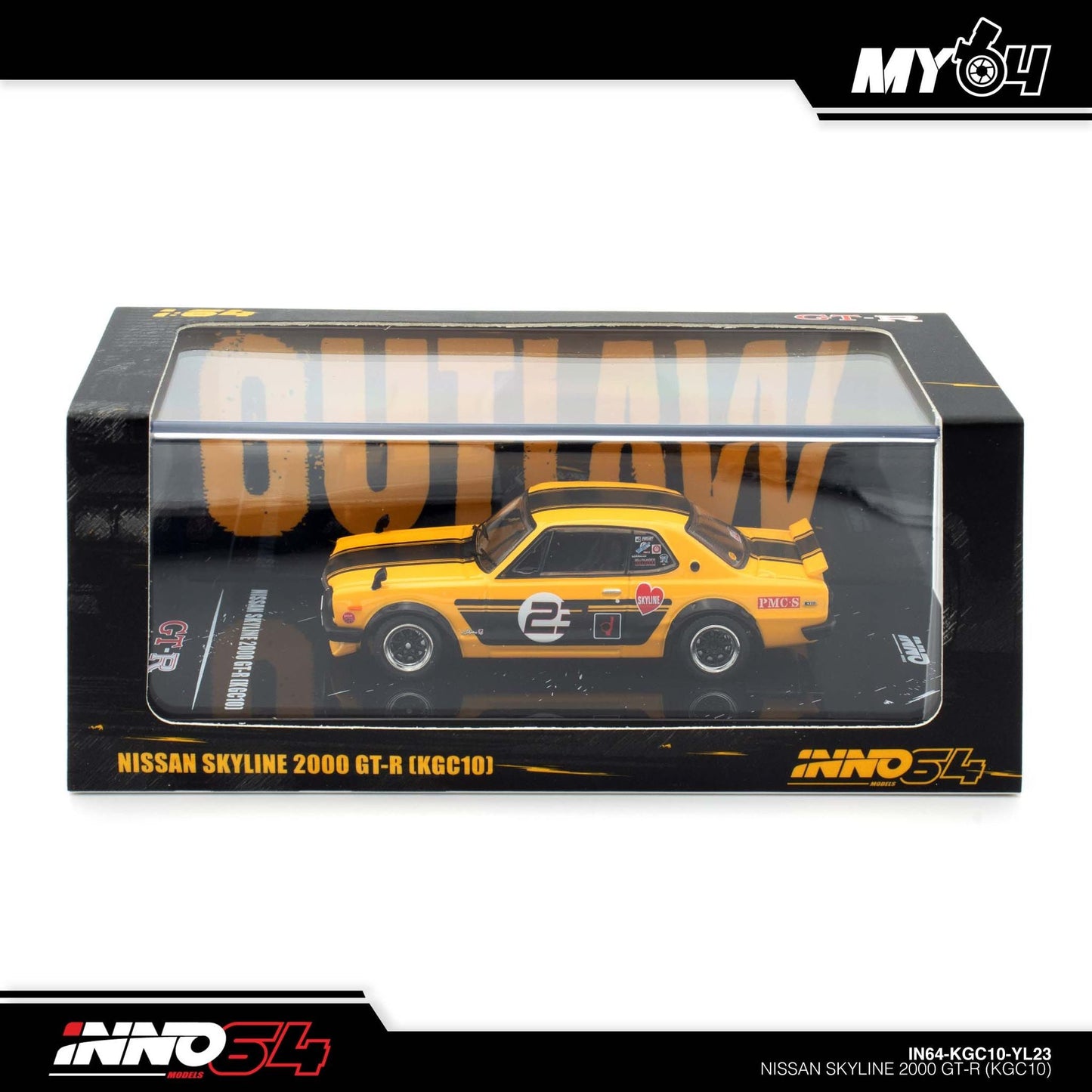[INNO64] Nissan Skyline 2000 GT-R (KPGC10) - Yellow
