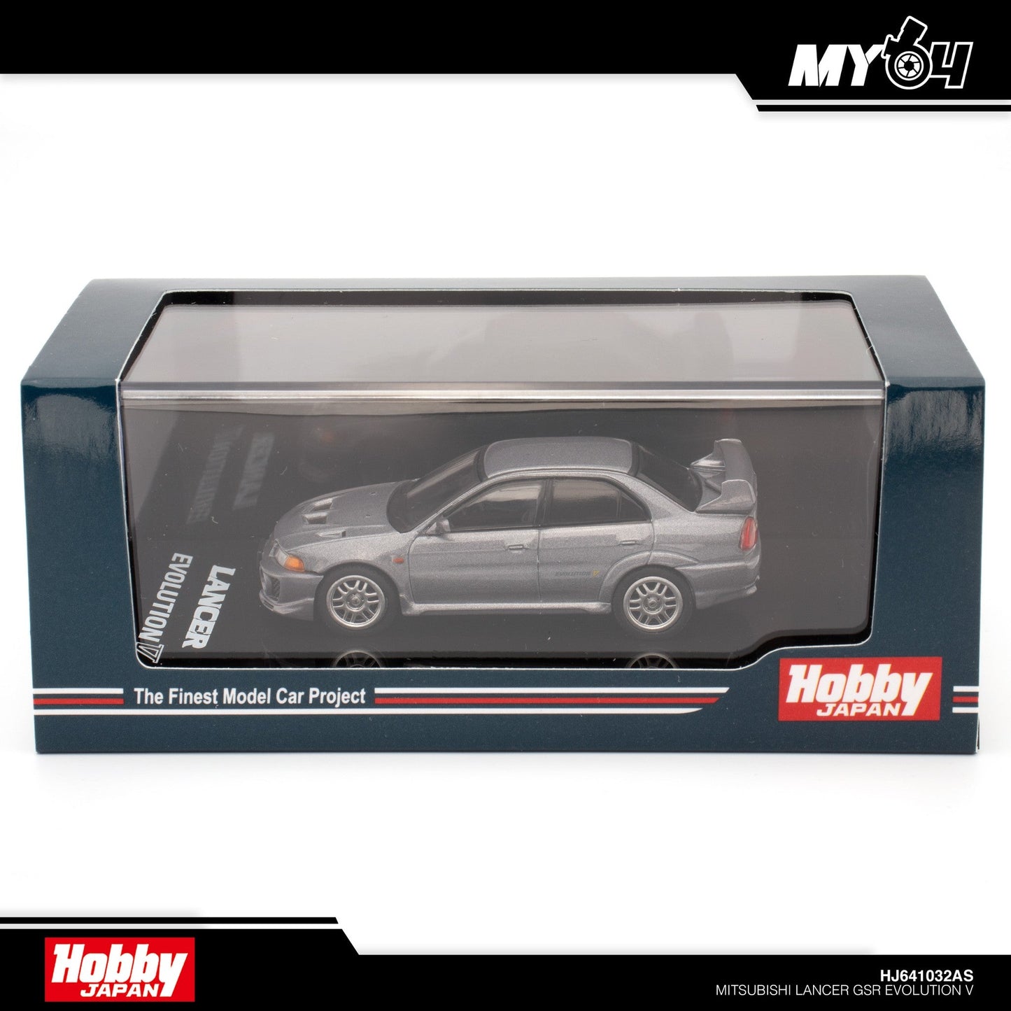 [Hobby Japan] Mitsubishi Lancer GSR Evolution V (CP9A) - Satellite Silver