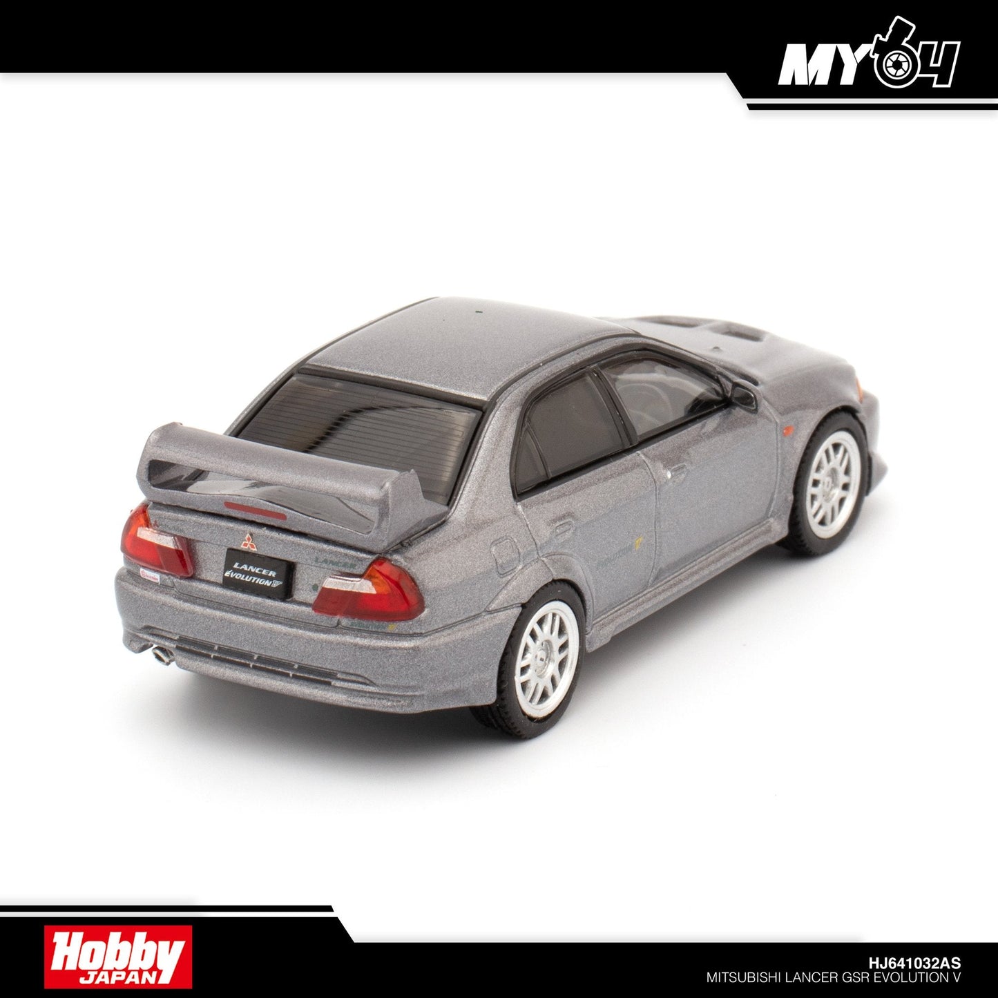 [Hobby Japan] Mitsubishi Lancer GSR Evolution V (CP9A) - Satellite Silver