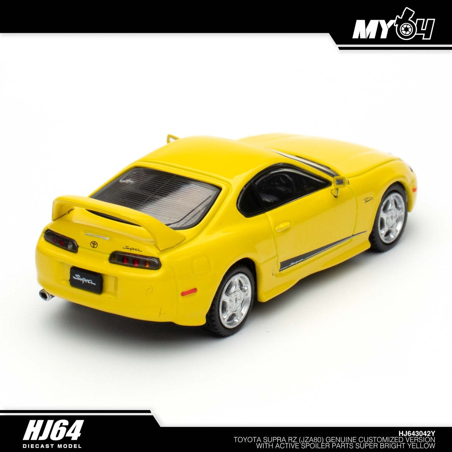 [Hobby Japan] Toyota Supra RZ JZA80 with Active Spoiler Parts - Super Bright Yellow
