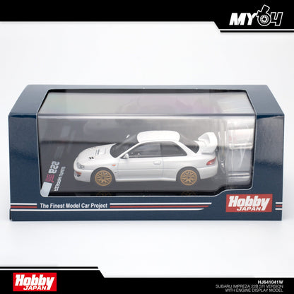 [Hobby Japan] Subaru Impreza 22B STi Version (GC8改) With Engine Display Model - Fether White