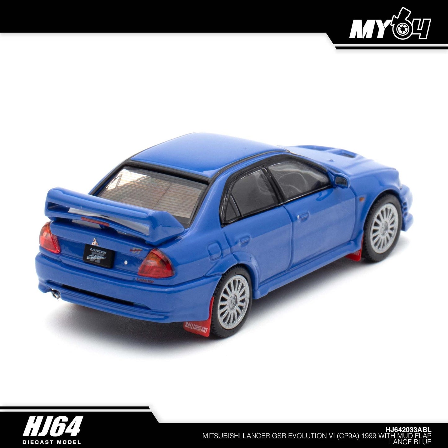 (UNSEAL UNIT) [Hobby Japan] Mitsubishi Lancer GSR Evolution VI (CP9A) 1999 with Mud Flap - Lance Blue