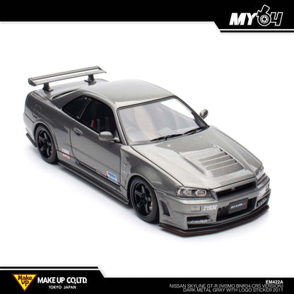 [Make Up] Nissan Skyline GTR Nismo BNR34 CRS Version - Dark Metal Gray With Logo Sticker 2011