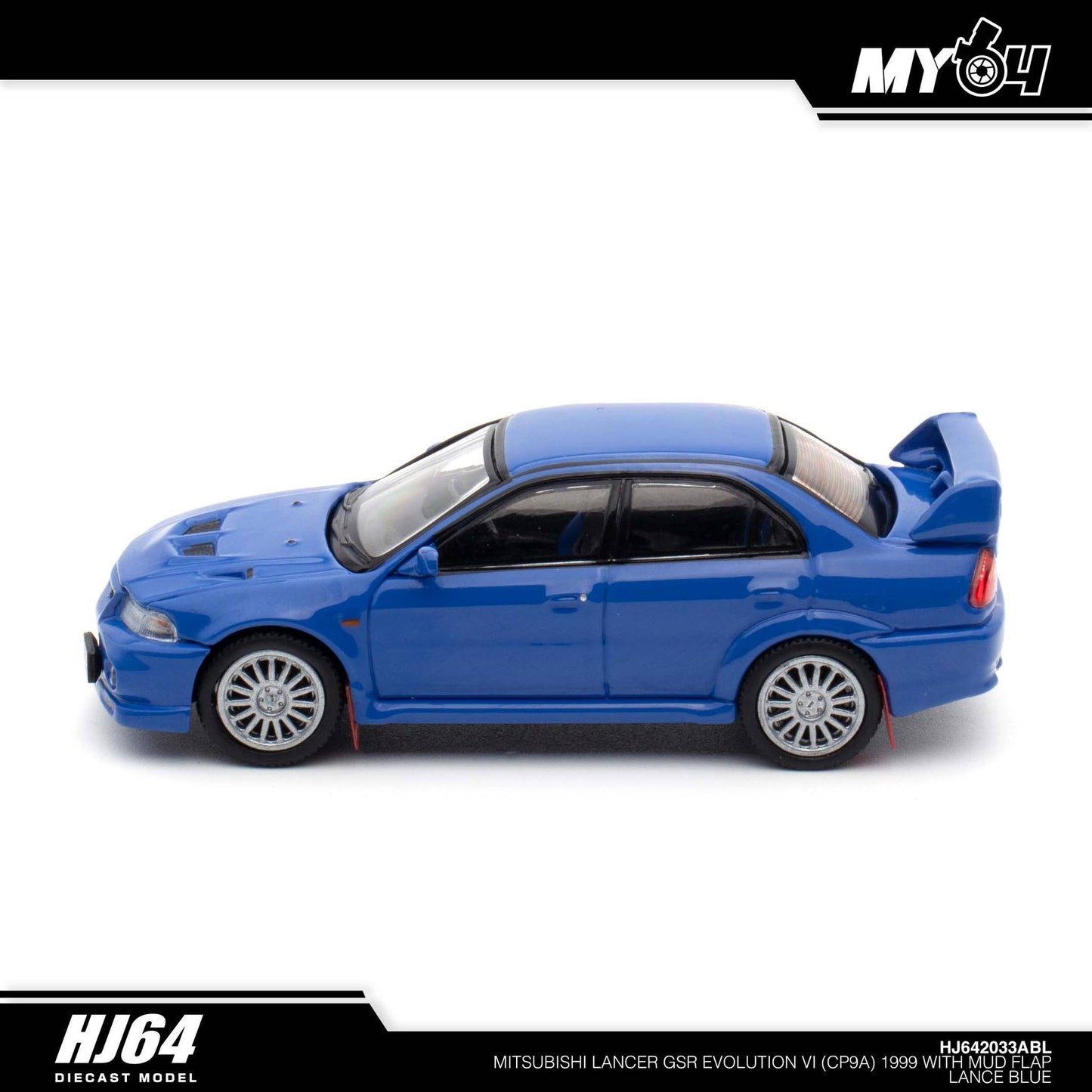 (UNSEAL UNIT) [Hobby Japan] Mitsubishi Lancer GSR Evolution VI (CP9A) 1999 with Mud Flap - Lance Blue