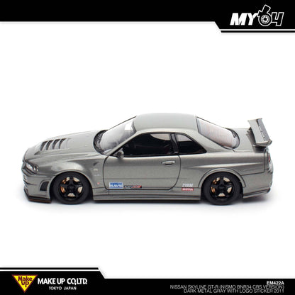 [Make Up] Nissan Skyline GTR Nismo BNR34 CRS Version - Dark Metal Gray With Logo Sticker 2011