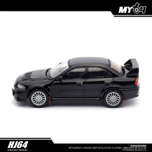 [Hobby Japan] Mitsubishi Lancer GSR Evolution VI (CP9A) 1999 With Mud Flap - Pyrenees Black