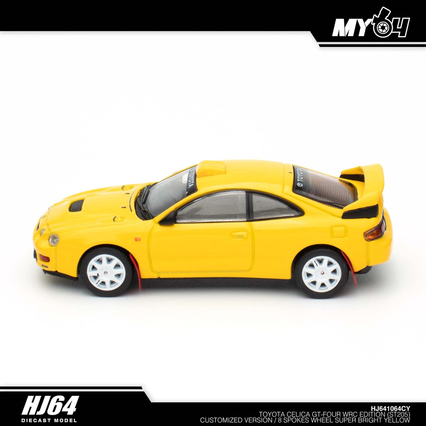 [Hobby Japan] Toyota Celica GT-Four WRC Edition (ST205) Customized Version / 8 Spokes Wheel - Super Bright Yellow