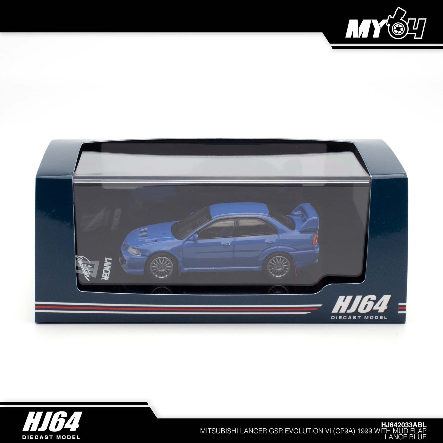 (UNSEAL UNIT) [Hobby Japan] Mitsubishi Lancer GSR Evolution VI (CP9A) 1999 with Mud Flap - Lance Blue