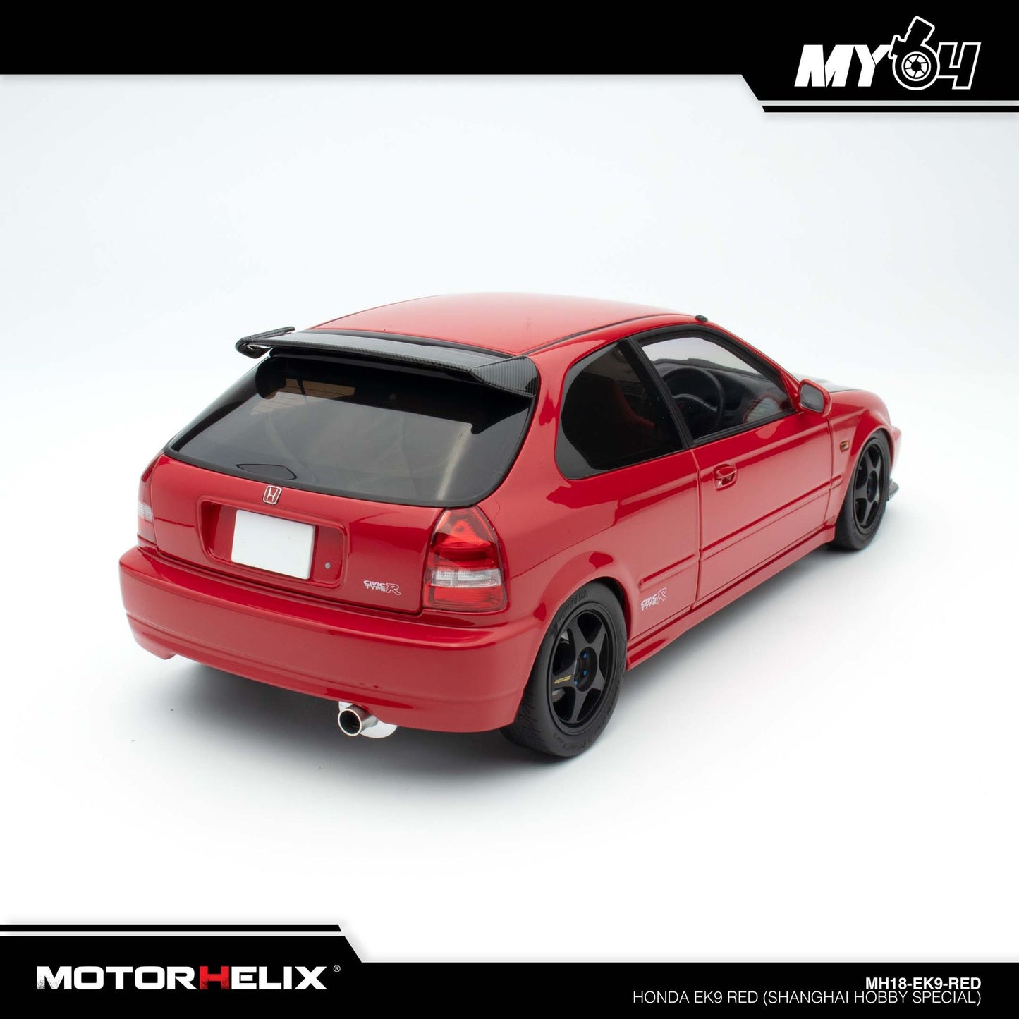 [Motorhelix] Honda EK9 - Red (Shanghai Hobby Special)
