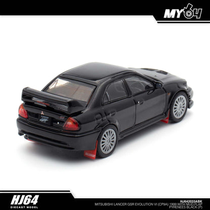 [Hobby Japan] Mitsubishi Lancer GSR Evolution VI (CP9A) 1999 With Mud Flap - Pyrenees Black