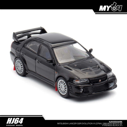 [Hobby Japan] Mitsubishi Lancer GSR Evolution VI (CP9A) 1999 With Mud Flap - Pyrenees Black