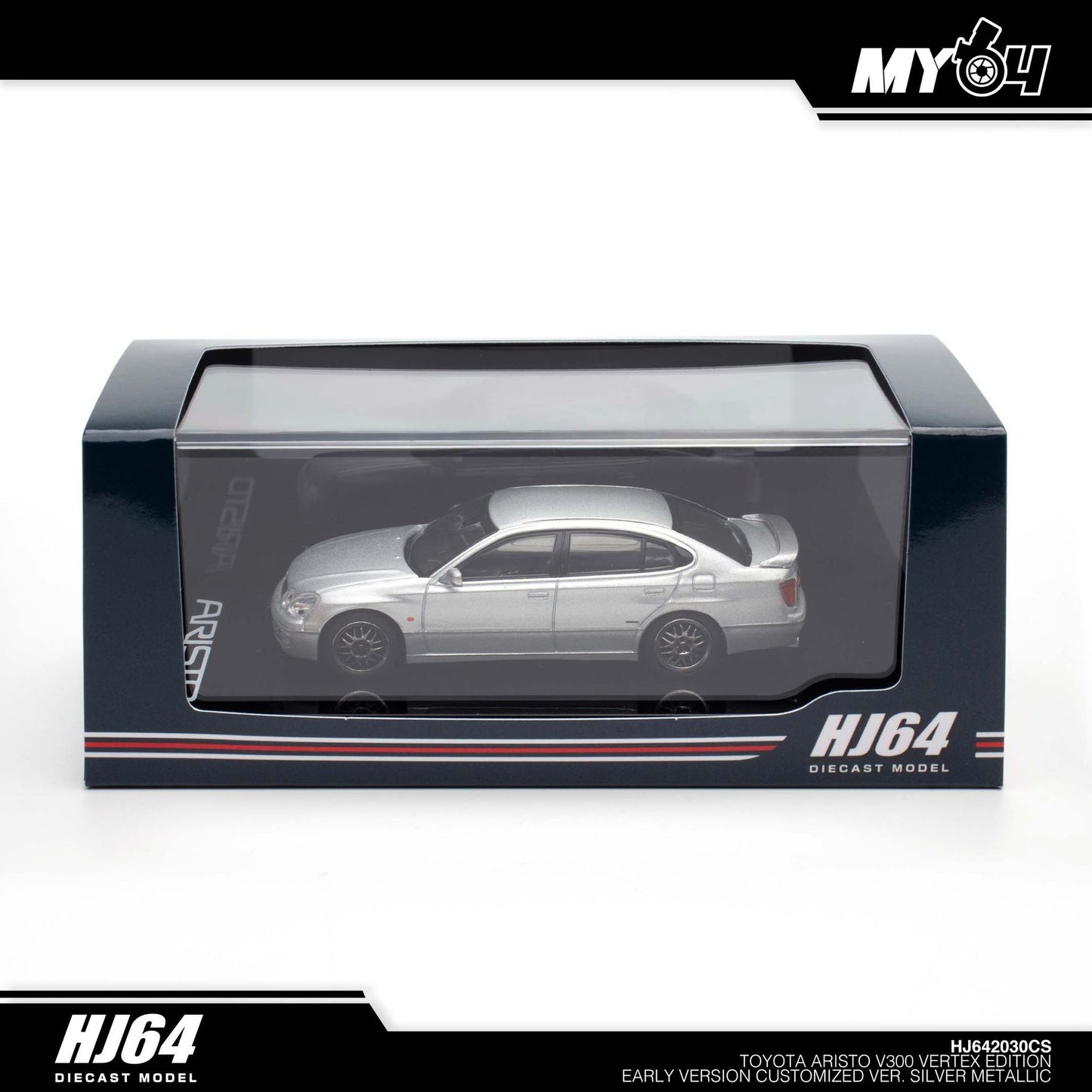 [Hobby Japan] Toyota Aristo V300 Vertex Edition Custom Version - Silver Metallic