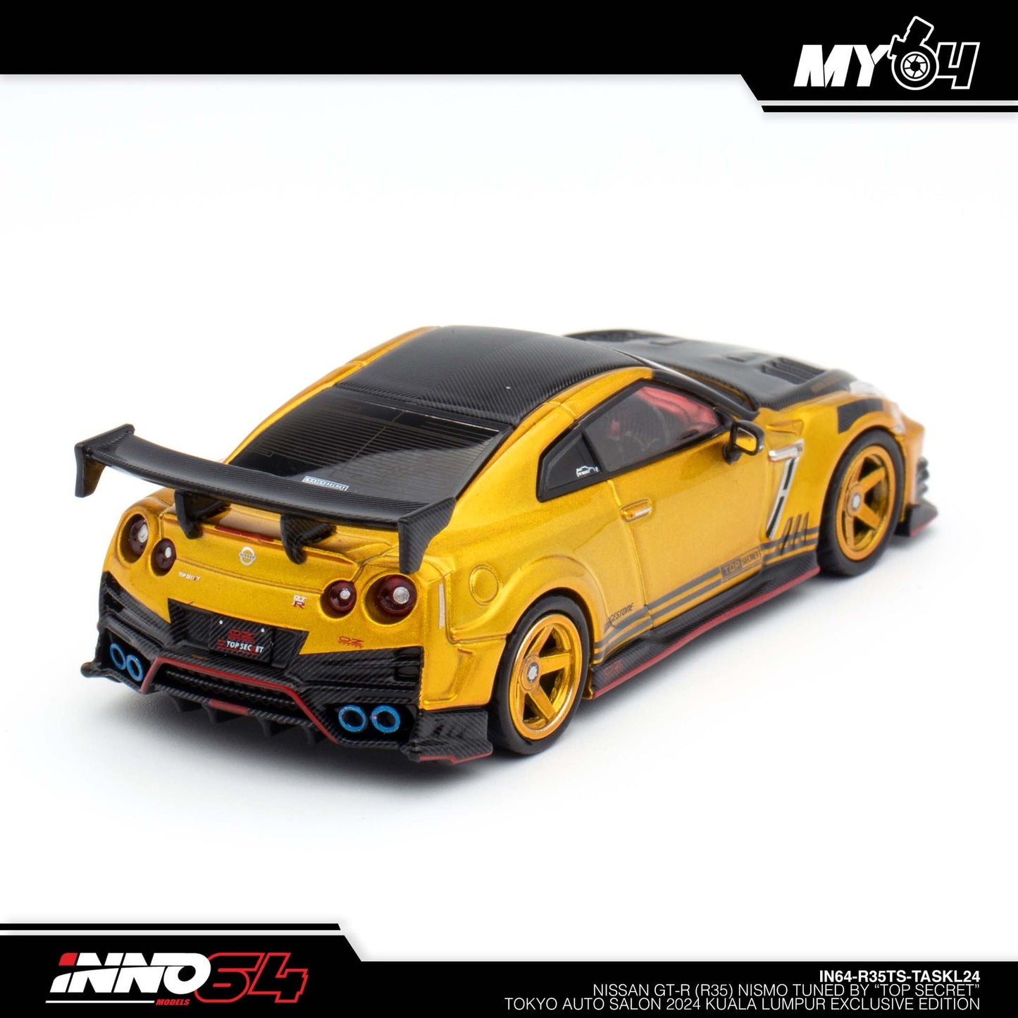 [INNO64] 1:64 Nissan GT-R (R35) Nismo Tunned By "Top Secret" (TASKL24) Kuala Lumpur Exclusive Edition