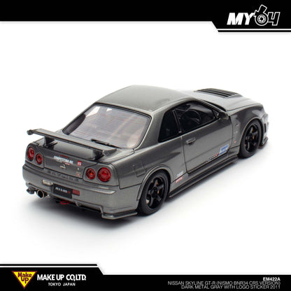 [Make Up] Nissan Skyline GTR Nismo BNR34 CRS Version - Dark Metal Gray With Logo Sticker 2011