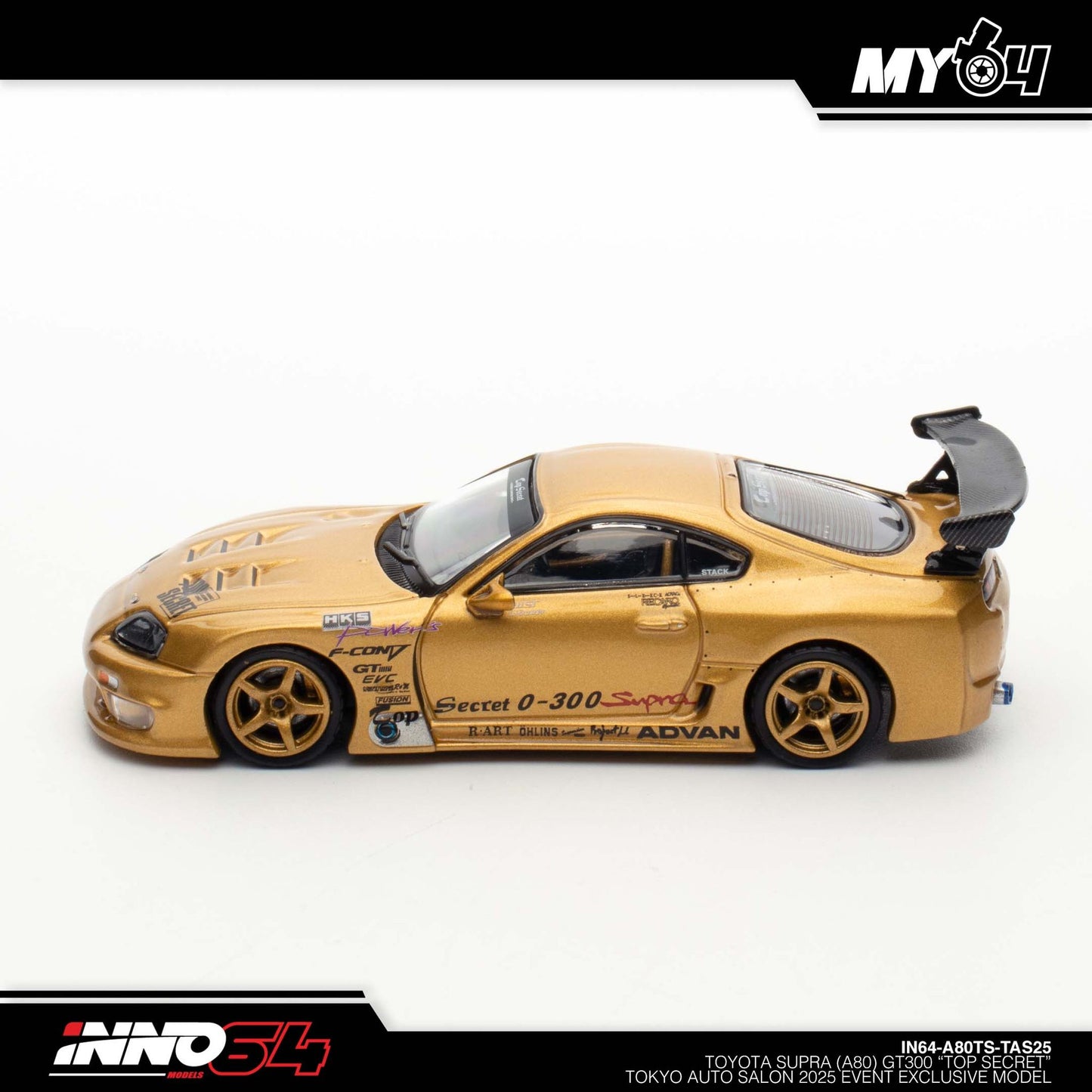[INNO64] 1:64 Toyota Supra (A80) GT300 "Top Secret" Tokyo Auto Salon 2025 Event Exclusive