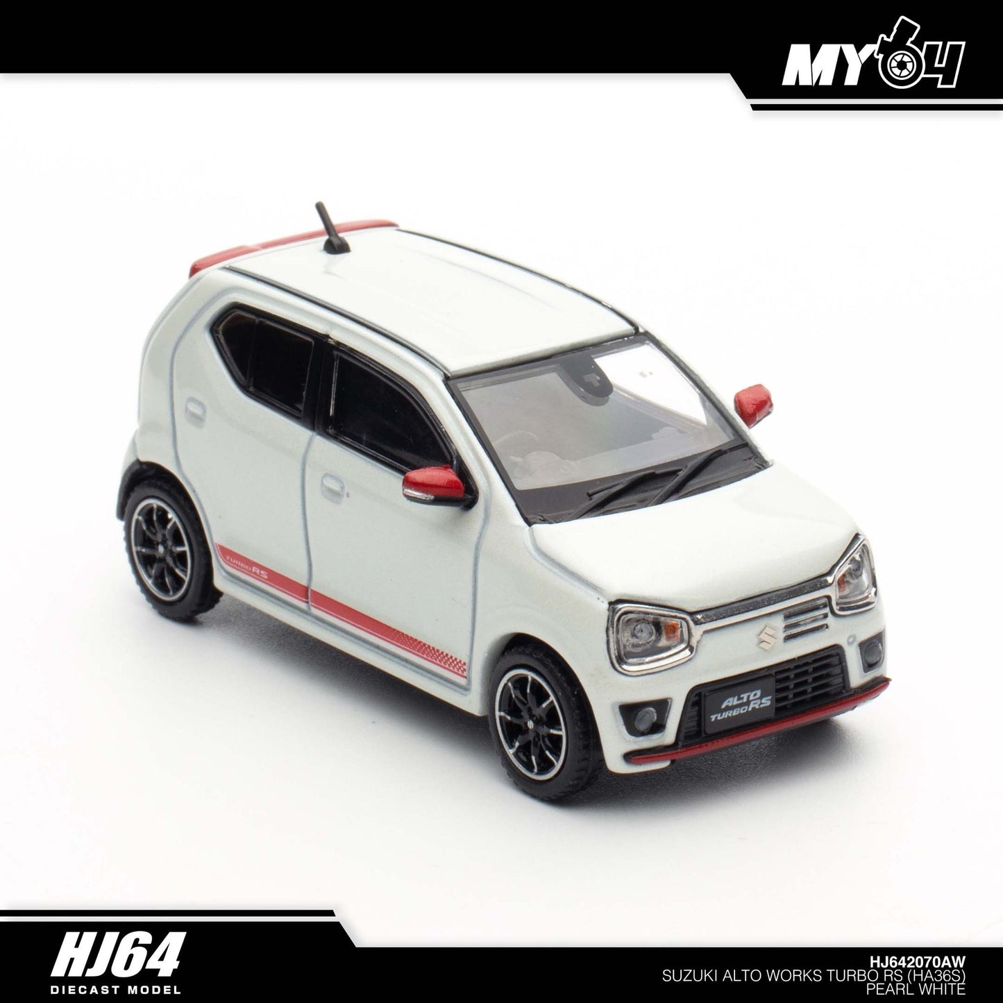 [Hobby Japan] Suzuki Alto Works RS (HA36S) - Pearl White