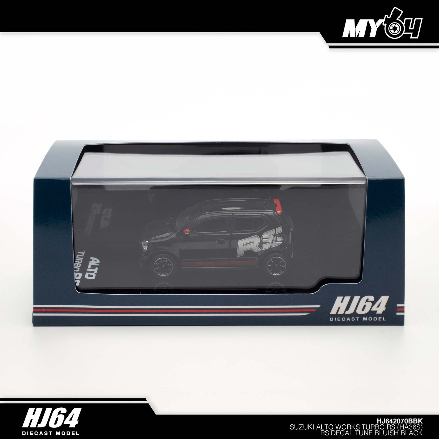 [Hobby Japan] Suzuki Alto Turbo RS (HA36S) RS Decal Tune - Bluish Black