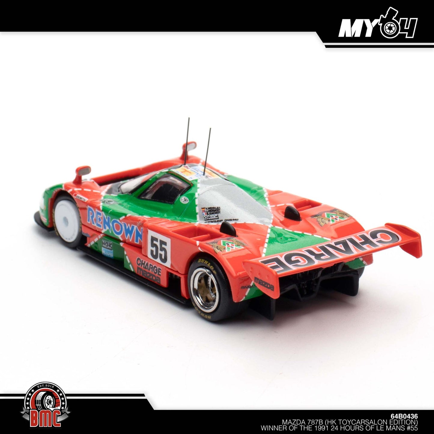 [BMC] 1:64 Mazda 787B Winner of the 1991 24 Hours Le Mans #55