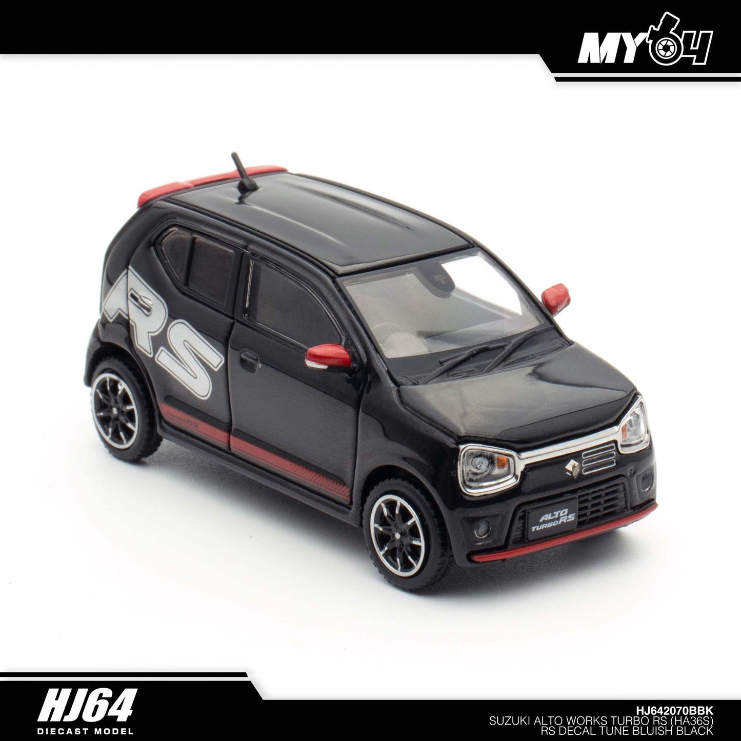 [Hobby Japan] Suzuki Alto Turbo RS (HA36S) RS Decal Tune - Bluish Black