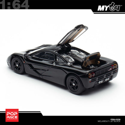 (UNSEAL UNIT) [Pop Race] 1:64 Mclaren F1 - Jet Black